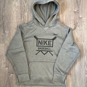 Nike boys Gray Baseball Hoodie